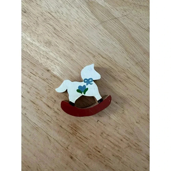 Vintage Small Wooden rocking horse - Picture 1 of 5